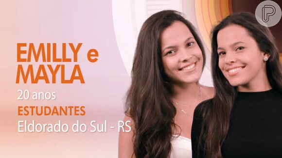 As gêmeas Emilly e Mayla Araújo vão entrar no 'BBB17' na segunda-feira, data de estreia do reality. Votação popular vai definir, no dia seguinte, quem permanece na casa