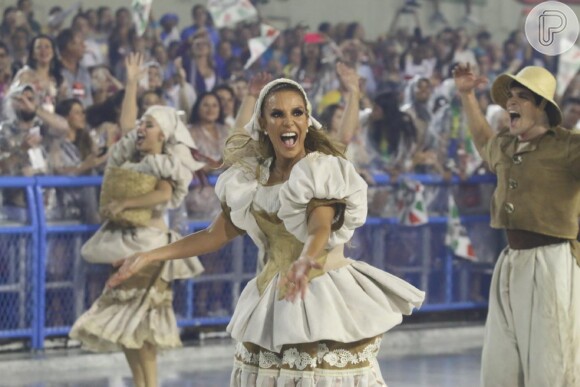 Ivete Sangalo brilhou na coissão de frente da Grande Rio e repetirá apresentação no desfile das Campeãs