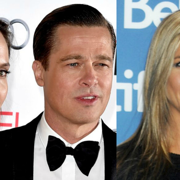 Brad Pitt se reaproxima de Jennifer Aniston e irrita Angelina Jolie, indica revista americana 'Hollywood Life' nesta sexta-feira, dia 03 de fevereiro de 2017
