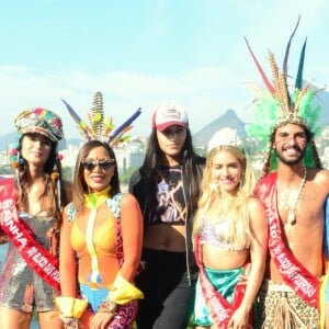 Anitta, Isabella Santoni, Thaila Ayala, David Brazil e Marcello Melo Jr. entre outros se encontraram para o Bloco das Poderosas