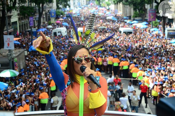 Anitta levou o seu Bloco das Poderosas pelo segundo ano seguido para as ruas do Rio