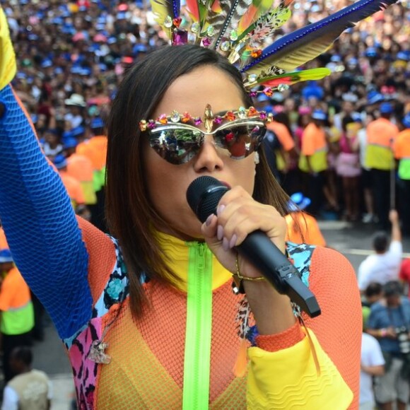 Anitta levou o seu Bloco das Poderosas pelo segundo ano seguido para as ruas do Rio