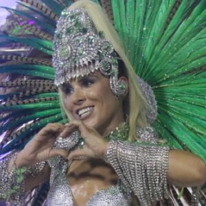 Wanessa Camargo havia festejado o vice-campeonato da Mocidade e tinha previsão de voltar ao desfile deste sábado, 4 de março de 2017