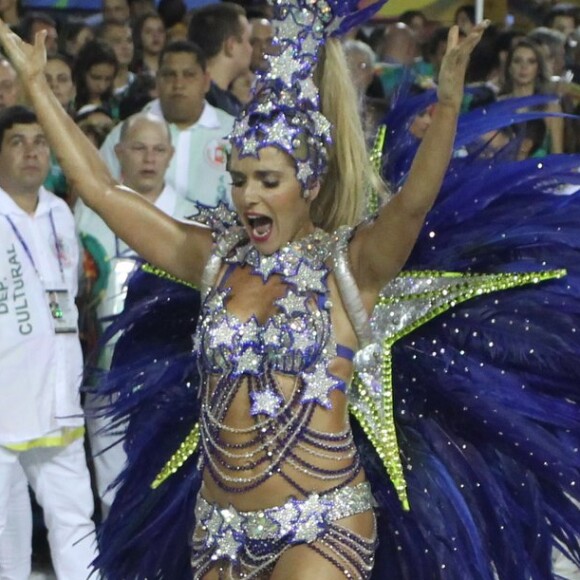 Monique Alfradique foi musa da Grande Rio, quinta colocada no carnaval 2017