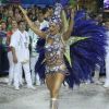 Monique Alfradique desfilou como musa da Grande Rio no desfile das campeãs na Sapucaí