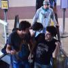 Guilherme Leicam e Fernando Rodrigues mostram simpatia no aeroporto