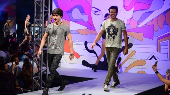 Guilherme Leicam e Fernando Rodrigues arrancam suspiros em evento de moda em SP