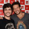 Guilherme Leicam e Fernando Rodrigues desfilaram nesta terça-feira (18) no Mega Polo Moda, em São Paulo