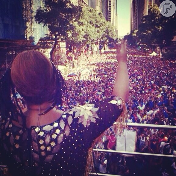 O 'Bloco da Preta', da cantora Preta Gil, também desfila na Avenida Rio Branco