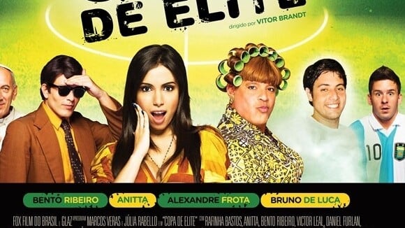 Anitta e Alexandre Frota aparecem no primeiro cartaz da comédia 'Copa de Elite'