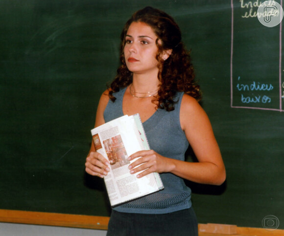 No mesmo ano, Giovanna Antonelli interpretou a professora Isa em 'Malhação' (1999)