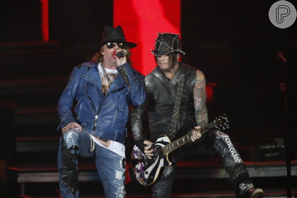 Guns N' Roses canta para o público do Rio de Janeiro