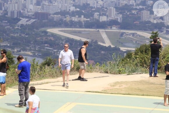Russell Crowe prestigia vista do Rio de Janeiro