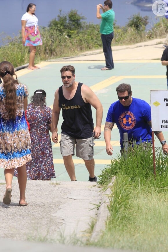 Russell Crowe veio ao Rio para lançar o filme 'Noé'
