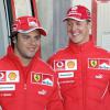 O piloto brasileiro Felipe Massa fez questão de visitar o amigo Michael Schumacher no hospital
