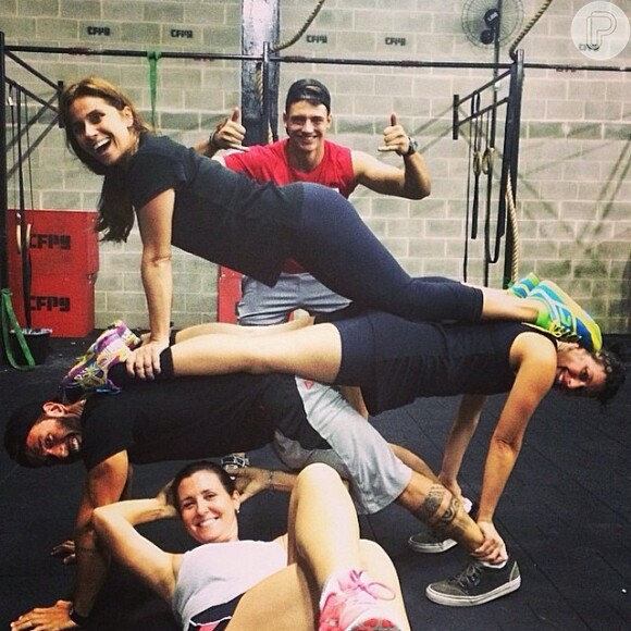 Giovanna Antonelli mostra parte do treino de Crossfit em foto no Instagram