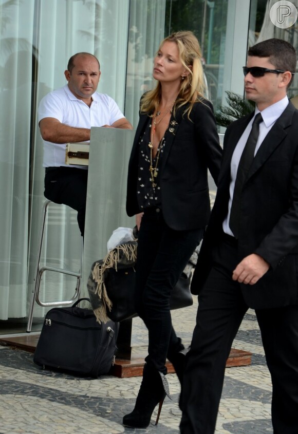 Kate Moss ficou três dias no Rio de Janeiro