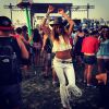 Thaila Ayala está na Califórnia curtindo o primeiro fim de semana do festival de música Coachella, 13 de abril de 2014