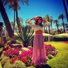 Thaila Ayala está na Califórnia curtindo o primeiro fim de semana do festival de música Coachella, 13 de abril de 2014