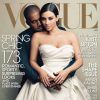 Kim Kardashian e Kanye West estampam a capa da 'Vogue'