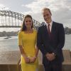 A família real desembarcou em Sidney, na Austrália, para continuar a turnê pela Oceania