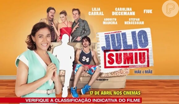 Lilia Cabral é a mãe do protagonista no filme 'Julio Sumiu'