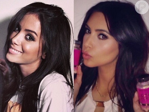 Anitta teria desejado ficar parecida com a solialite Kim Kardashian, segundo fonte do Purepeople