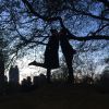 Claudia Raia e Jarbas Homem de Mello se beijam no Central Park, em Nova York