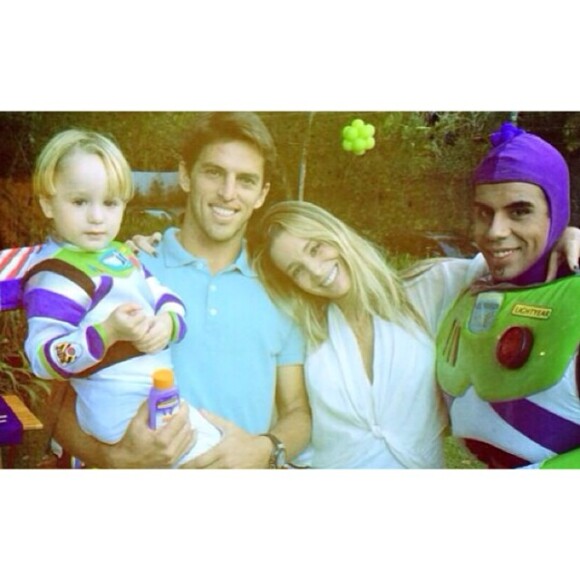 Danielle Winits organizou uma festa com o tema 'Toy Story' para comemorar os 3 anos de seu filho caçula, Guy, em 26 de abril de 2014