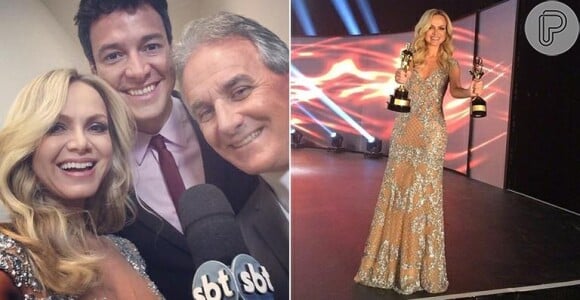 A apresentadora Eliana usou um look de 20 mil reais na entrega do Troféu Imprensa que foi ao ar ontem (27), no SBT