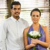 Jairo (Marcello Melo Jr.) e Juliana (Vanessa Gerbelli) se casaram no civil, na novela 'Em Família'