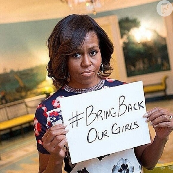 Michelle Obama adere à campanha 'Bring back our girls'