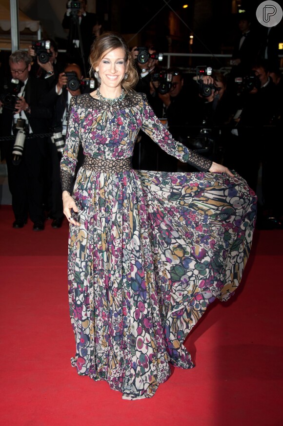 Sarah Jessica Parker veste Elie Saab no Festival de Cannes 2011