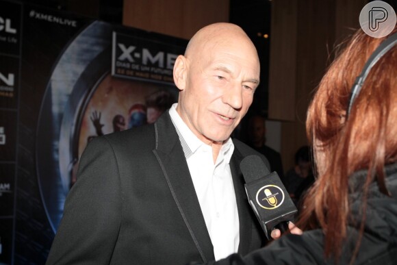 Patrick Stewart prestigia lançamento do filme 'X-Men: Dias de um Futuro Esquecido', em São Paulo