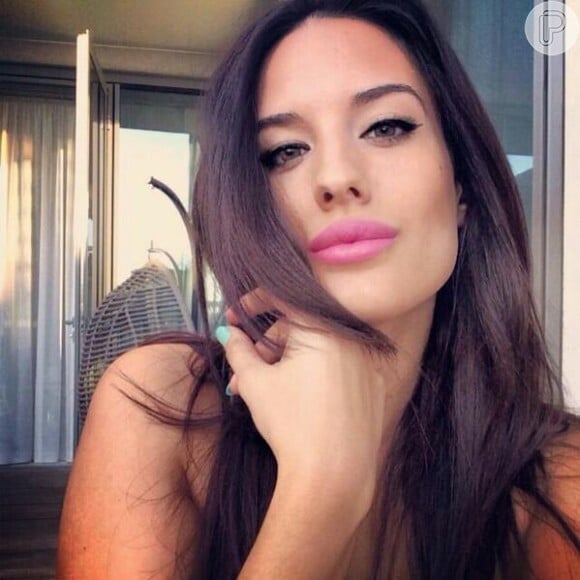 A espanhola Maria Garcia é namorada do jogador equatoriano Felipe Caicedo