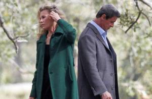 Sylvester Stallone e Kim Basinger rodam cenas do filme 'Grudge Match' nos EUA