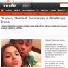 'Neymar, retorno da chama com a adolescente Bruna Marquezine', noticiou o site italiano 'Virgilio'