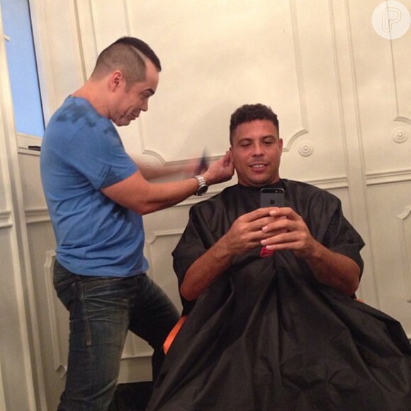 Ronaldo mostrou em seu Instagram seu novo corte de cabelo