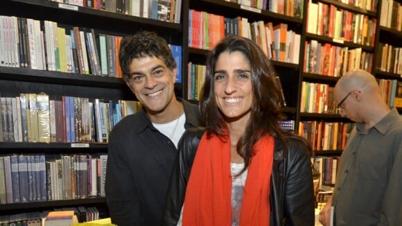 Eduardo Moscovis e a mulher, Cynthia Howlett, vão a lançamento de livro no Rio