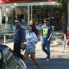 Bruno Gissoni almoçou na companhia da namorada, a atriz Yanna Lavigne, na tarde desta quarta-feira, 4 de junho de 2014, na Barra da Tijuca, Zona Oeste do Rio de Janeiro