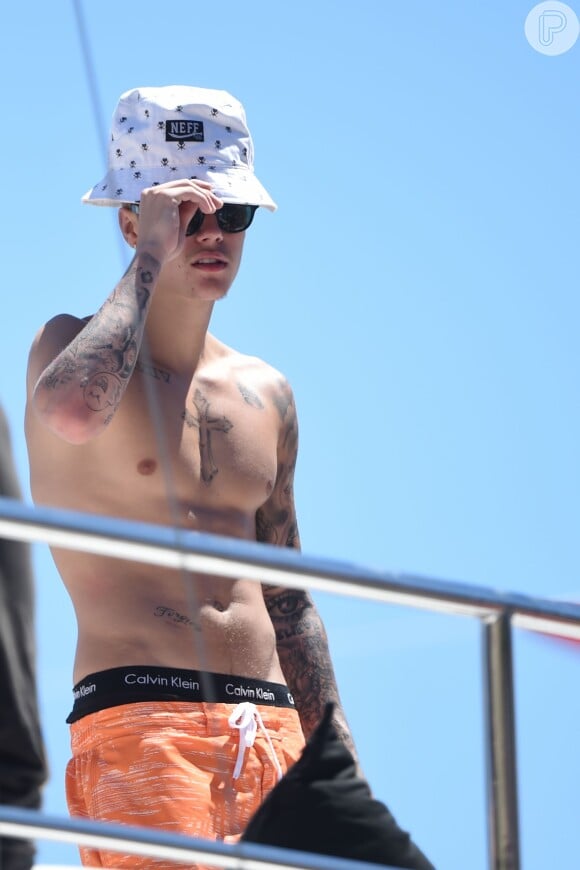 Justin Bieber curtiu o Festival de Cannes em maio de 2014