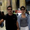 Sophie Charlotte e Daniel de Oliveira desembarcaram juntos no aeroporto Santos Dumont, no Rio de Janeiro