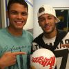 Thiago Silva e Neymar participaram do "Esquenta!" deste domingo, 22 de junho de 2014