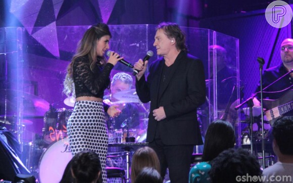 Paula Fernandes canta pela primeira vez com Fábio Jr., no 'Altas Horas'