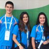 Vinicius, Laura e Beatriz Bonemer, filhos de Fátima Bernardes, torcem pelo Brasil em dia de jogo contra o Chile pela Copa do Mundo