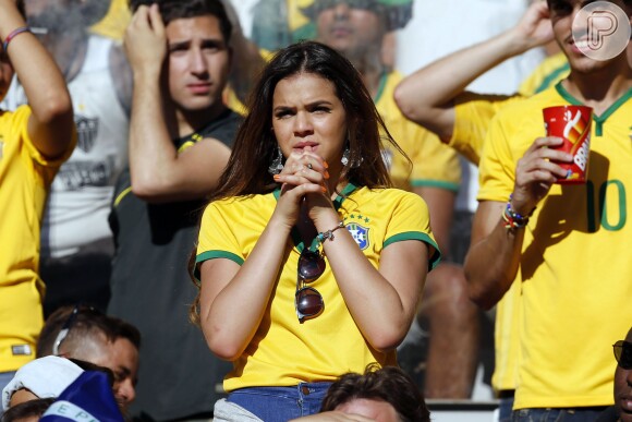 Bruna Marquezine esteve no estádio Mineirão na tarde deste sábado, 29 de junho de 2014