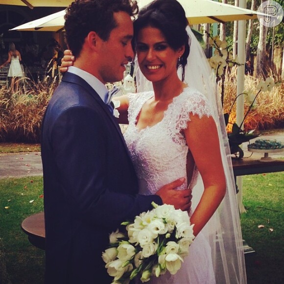 Rodrigo Andrade e Joyce de Paulo se casam em Indaiatuba, em São Paulo, em 29 de junho de 2014