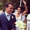 Rodrigo Andrade e Joyce de Paulo se casam em Indaiatuba, em São Paulo, em 29 de junho de 2014