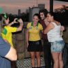 O cantor assistiu ao jogo de Brasil e Colômbia, na sexta-feira, 4 de julho de 2014, em uma festa no Rio de Janeiro
 
