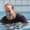 Príncipe William fez uma aula de mergulho na manhã desta quarta-feira, 9 de julho de 2014